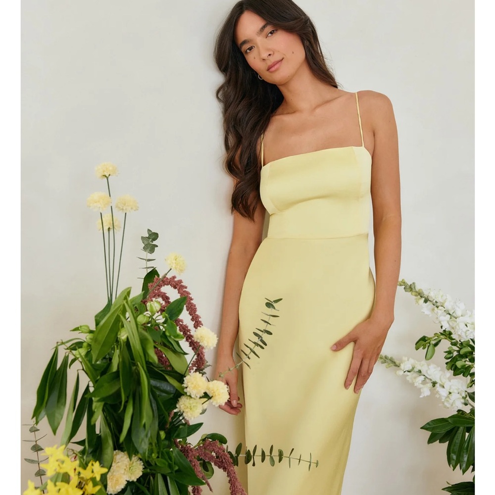 Light Yellow Formal Dress from Park and Fifth Size Small (Size 4)